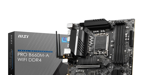 マザーボード MSI B660M-A WIFI DDR4 LGA1700 PRO B660M-A WIFI DDR4 Motherboard M-ATX - Intel 12th Gen